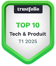 Trustfolio Top 10 Tech & Produit T1 2025